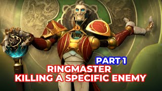 Ring Master Dota 2 New Hero Killing a specific enemy RESPONSES [upl. by Lednar]