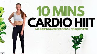 10 MIN CARDIO HIIT FAT BURN Home Workout I Intense amp Sweaty [upl. by Lezirg792]