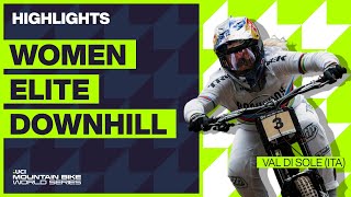 Val di Sole  Women Elite DHI Highlights  2023 UCI MTB World Cup [upl. by Ert]