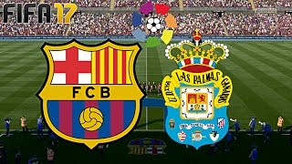 FIFA 17  FC BARCELONA vs UD LAS PALMAS  LA LIGA ◄BAR 38► [upl. by Nadabus366]