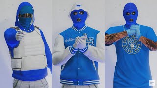 GTA V  5 Easy Tryhard outfits tutorial 52 Blue outfits 2022 [upl. by Aggarwal738]