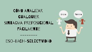 CÓMO ANALIZAR SINTAGMAS GRUPOS PREPOSICIONALES  FÁCIL Y RÁPIDO  ESOBACHSELECTIVIDAD [upl. by Rysler]