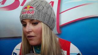 Lindsey Vonn  Ski Worlcup RTL Soelden 2011 Interview after 1st run [upl. by Cirone482]