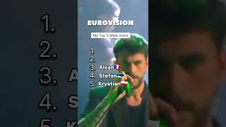 EUROVISON 2022 MY TOP 5 MALE VOICE [upl. by Heins]