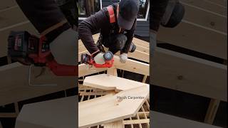 How to Quickly Install Rafters on a Frame Extension Using a Nail Gun milwaukee [upl. by Naiditch]