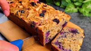 Oats Apple and Blueberry Cake Healthy Delicious and GlutenFree [upl. by Ahserb]