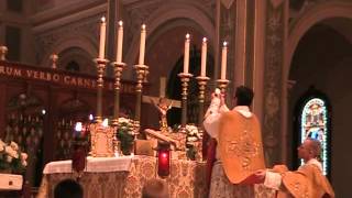 Solemn High Traditional Latin Mass at the Blessed Sacrament Cathedral May 5 2012 [upl. by Liryc]