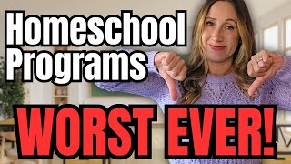 THE WORST ONLINE HOMESCHOOLING PROGRAMS🚫🚫  I Just Cannot Recommend these Programs for Homeschool [upl. by Auahsoj]