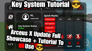 Arceus X V3 Full Showcase  Tutorial On How To Use and Key System 😱 [upl. by Ydnarb]