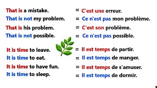 Phrases simples pour apprendre langlais facilement ✪✪easy sentences to learn french 🌿 [upl. by Ezana647]