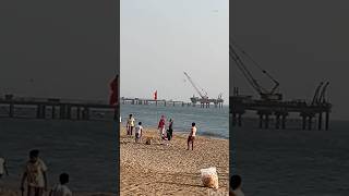 BandraVersova Sea Link Work on Progress Mumbai mumbai shorts worlisealink versovabeach [upl. by Roxie]