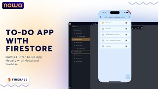 Firestore for the ToDo App  Build a Flutter ToDo App visually with Nowa and Firebase [upl. by Aleirbag]