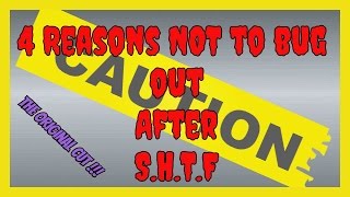 4 REASONS NOT TO BUG OUT AFTER SHTF [upl. by Junette]