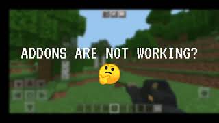 Addons are not working  how to use addons in minecraft pe  MCPE all version MinecraftPE addon [upl. by Azne]