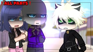 ‼️ALL PARTS‼️  Hawkmoth saves Marinette 😨⁉️  Miraculous Ladybug  AU  GACHA CLUB  TREND ⭐️ [upl. by Aivil320]