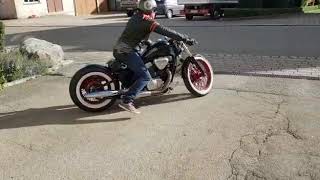 Honda Shadow VLX600 VT600 Bobber I Ride Off [upl. by Sokin]