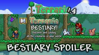 Official Terraria 14 Spoiler  Bestiary amp Zoologist NPC [upl. by Nnahsal]