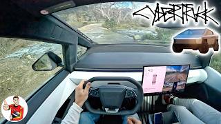 Tesla Cybertruck POV First Drive [upl. by Segalman198]