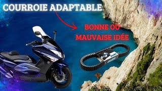 YAMAHA TMAX 500 COURROIE ADAPTABLE  🤔DÉMONTAGE TRANSMISSION SUITE A BRUIT IMPORTANT [upl. by Cayser]