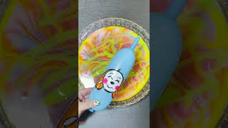 MAKING SLIME WITH PIPING BAG VS BALLOON shorts [upl. by Eanyl]