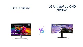 🖥️ LG UltraFine UHD 27quot vs LG UltraWide QHD 34quot Monitor Comparison 🌈💻 [upl. by Luther514]