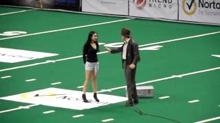 Sabercats half time show whipping Adam Winrich [upl. by Alaj]