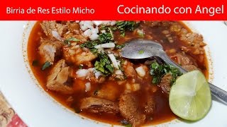 Birria de Res Estilo Michoacán  Recetas deliciosas [upl. by Sirrot619]