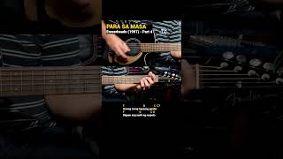 Para Sa Masa  Eraserheads Easy Guitar Chords Tutorial with Lyrics part 4 SHORTS REELS [upl. by Ymer]