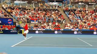 Felix AugerAliassime First Serve amp Second Serve Slow Motion [upl. by Rochemont]