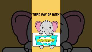 weekdays name shorts weekdaysname kidslearning [upl. by Adilem]