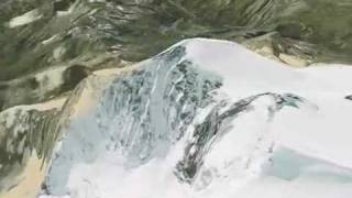 Zermatt  Matterhorn 3DFlug Vincent Pyramide [upl. by Haseena]