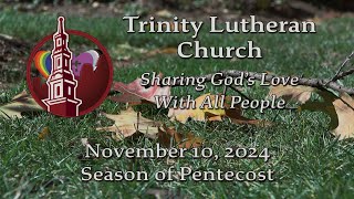 Trinity Worship November 10 2024 [upl. by Eanel]