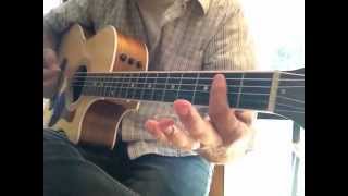 How to play Lay Down Sally by Eric Clapton on 1 guitar [upl. by Adnih]