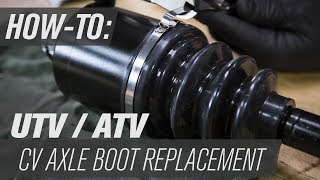 How To Replace a UTVATV CV Axle Boot [upl. by Whitcomb]