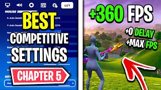 The BEST Competitive Settings in Fortnite Chapter 5 🔧 FPS Boost  0 Input Delay [upl. by Hoeve]