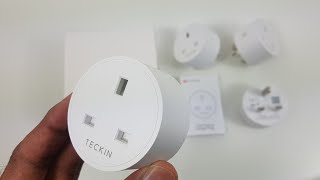 SMALLEST SMART WIFI PLUG by TECKIN  Unboxing and Complete Setup [upl. by Aztiley40]