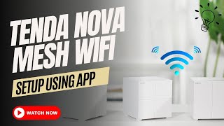 Tenda nova mesh wifi setup using app [upl. by Barolet662]