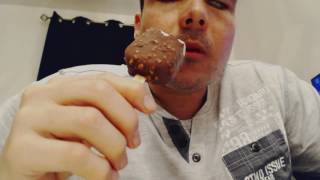 ASMR  Eating  Häagen Dazs ice Cream Bar [upl. by Yclehc]