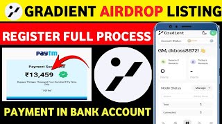 GRADIENT AIRDROP LISTING DATE ∆ GRADIENT AIRDROP RSGISTER FULL PROCESS ∆ GREDIENT CONNECT WALLET [upl. by Morell]