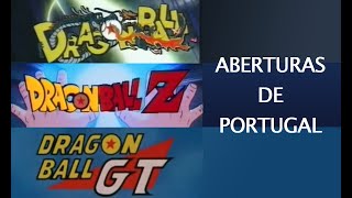 Todas as aberturas de Dragon Ball Z e GT em português de Portugal [upl. by Tiffany]