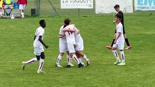 Terre Matildiche vs Piacenza 04 gol e assist e primo posto in campionato [upl. by Ayikaz]