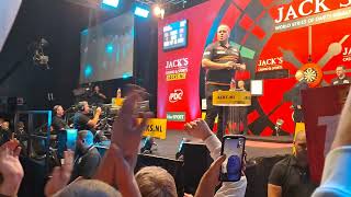 Live Darts Walkon  Dirk Van Duijvenbode amp Gerwyn Price  Jacks World Series Finals 2022 [upl. by Ormond489]