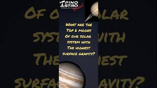 Astro Trivia 6 moons with the highest surface gravity astrotrivia solarsystem [upl. by Bore]