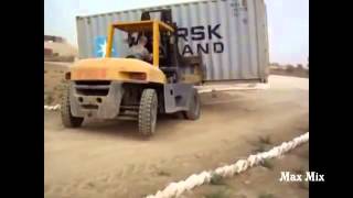 Forklift fail and accident compilation حادث رافعة شوكية وتفشل تجميع [upl. by Vano]