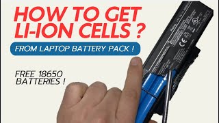 How to Get Liion Cells from an Old Laptop Battery Pack Salvaging 18650 Lithium ion Cells [upl. by Oregolac]