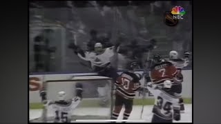 March 8 1997 Devils at Islanders Todd Bertuzzi Goal SportsChannel NY Isles feed [upl. by Grossman541]