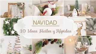 10 DIY NAVIDAD 🎄 Adornos Rápidos para Decorar en Navidad 2024 [upl. by Droc70]