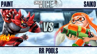 Paint Incineroar vs Saiko Inkling  Smash on Ice 16 RR Pools [upl. by Liamsi]