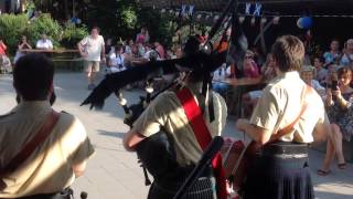 Scottish band  cornamusa suona Reel a Festa scozzese di Stadomelli Italia [upl. by Ytsrik]