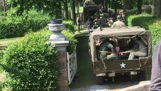 take a ride on a old military vehicle around Ulbeek Belgien [upl. by Eelsew]